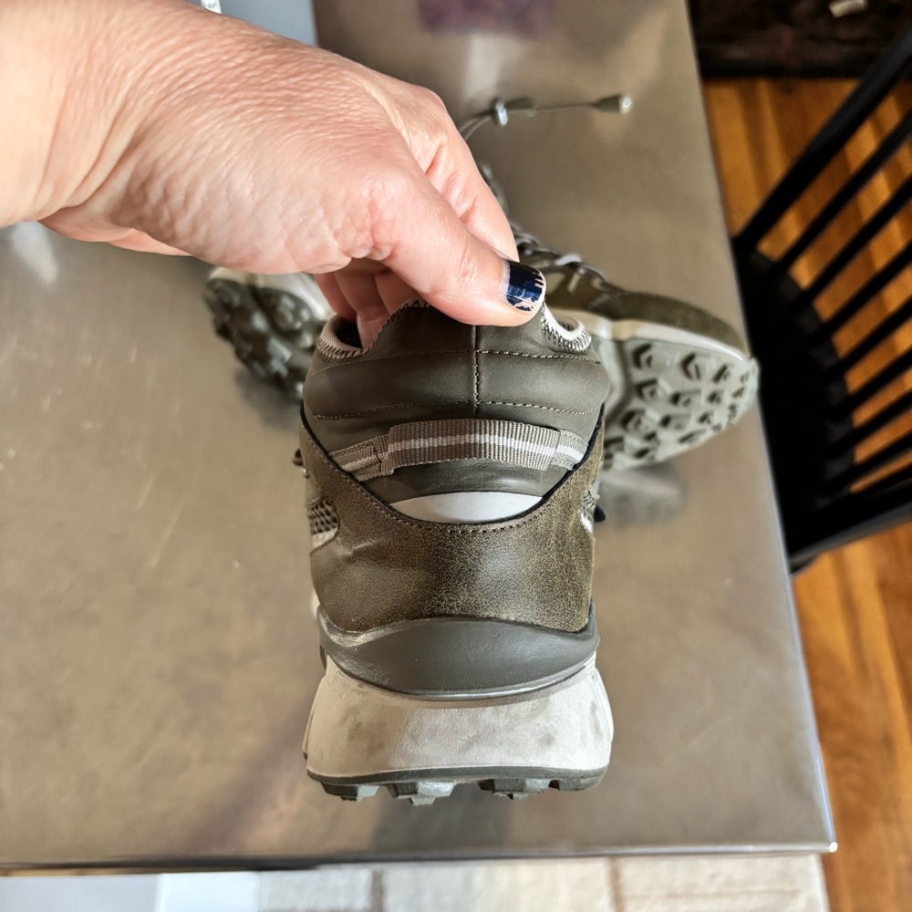 Jambu JBU Olive High-Top Sneakers 8.5M Elastic Laces Gripper Water Resistant - Picture 6 of 7